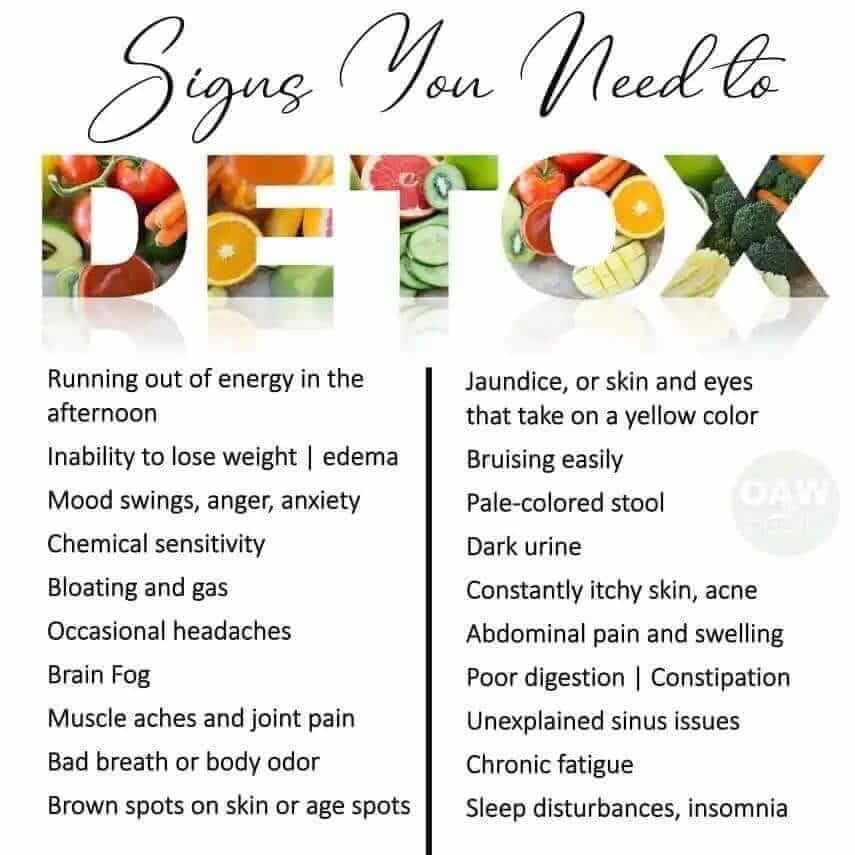 signs that you need detox