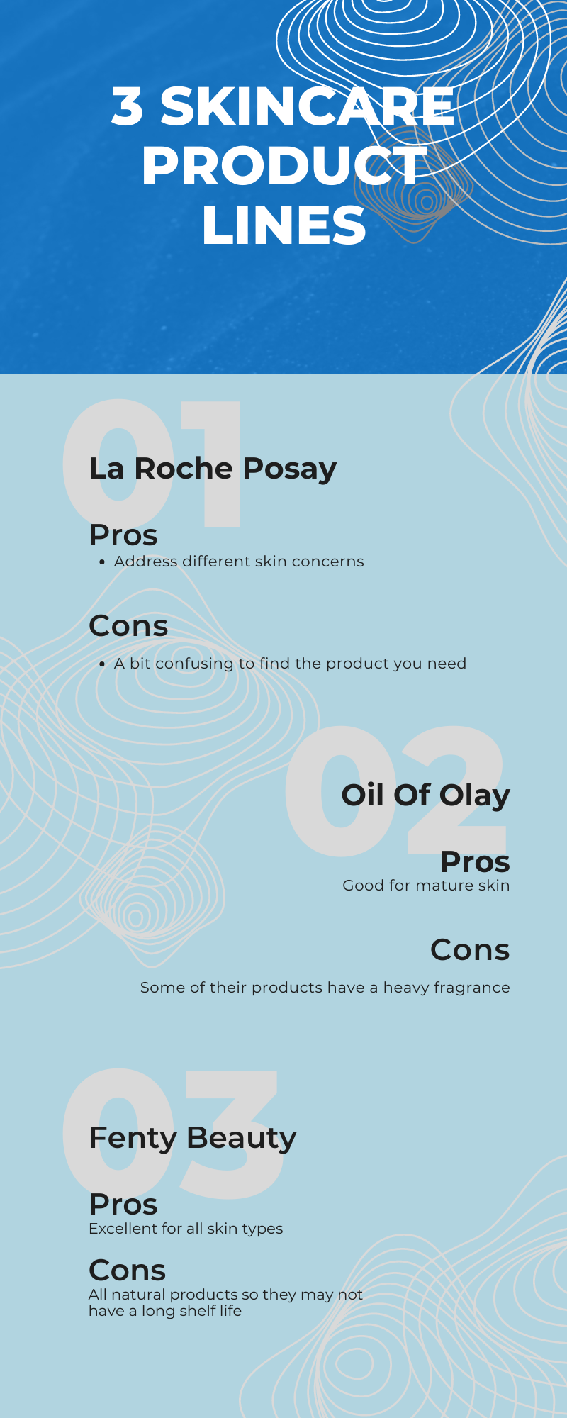 skin care products comparison picture